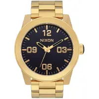Nixon Herreur A346-2033 The Corporal Sort/Gul guldtonet stål Ø48 mm