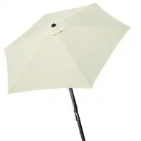Aktive Aluminium Sekskantet Parasol Med Uv-beskyttelse Og Dobbelt Trissesystem 300 Cm 48 Mm 250 Cm