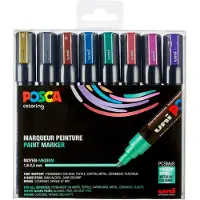 Posca Medium Spids Metalliske Farver 8 Stk (401668) Tuschpen