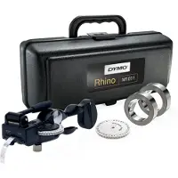 Dymo RHINO M1011 Industriel Prægeetiketmaskine | med aluminium- og rustfri ståletiketter | Holdbar bæretaske | Ideel til gør-det-selv og byggeri, Dir