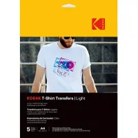 Kodak T-shirt transfer hvid A4 5 ark