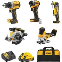 DeWalt Akumuliatorinių įrankių rinkinys DCK502P3-QW 18 V 90 Nm 208 Nm 165 mm 3x5,0 Ah akum.
