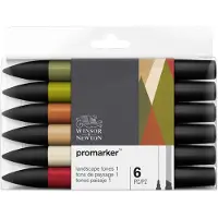 Winsor & Newton Promarker Set 6 Count Landscape