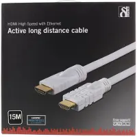 Deltaco aktivt HDMI kabel, HDMI High Speed with Ethernet, HDMI
