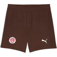 Puma FC St. Pauli 25/26 Shorts Youth, Clothing, Espresso Brown/White, 9-10Y