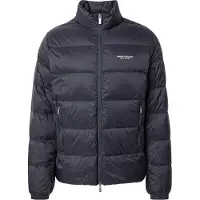 Armani Exchange A|X Armani Exchangetil mænd. XM001575AF16927UB101 Quiltet jakke med vandret steppemønster og hætte Essential marineblå (XXL), Casual, Polyes
