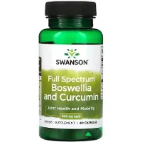 Swanson Health , Fuldstændig Spektrum Boswellia og Curcumin, 300 mg, 60 Capsler