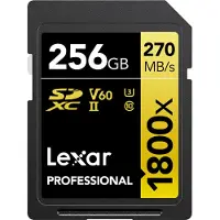 Lexar 256gb Professional 1800x Sdxc Uhs-ii Sd-kort