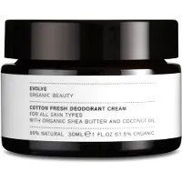 Evolve Organic Beauty Evolve Cotton Fresh Deodorant Cream • 30ml.