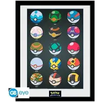 Sans marque Pokémon Pokéball-plakat