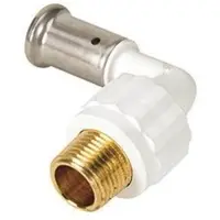 HENCO INDUSTRIES NV Henco pres vinkel 90° PVDF 32 mm x 1 pres/udvendig gevind