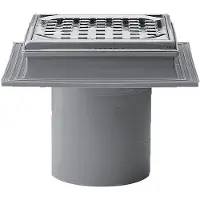 Purus Maxiflex 110 mm afløbsskål til beton, uden studs, lodret