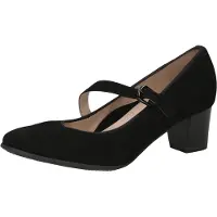 Caprice Pumps, black, made of Leather with Block heel, Size 41