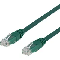 Deltaco U/UTP Cat6 patchledning 10 m, grøn