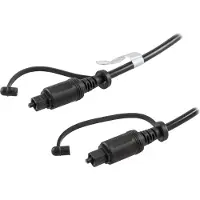 Deltaco Optisk kabel til digitalt lyd, Toslink-Toslink, 3m, sort