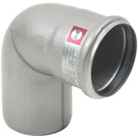 Blücher Ø 75 mm x 87,5° Bøjning syrefast AISI316L/EN1.4404