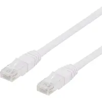 Deltaco - Patchkabel - RJ-45 (han) til RJ-45 (han) - 10 m - UTP - CAT 6 - hvid