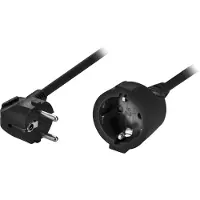 Deltaco Power cable C13 Ext. - Sort - 10m