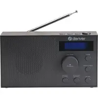 Denver DAB-51B - Compact DAB+/FM Radio with Dual Alarm (Black)