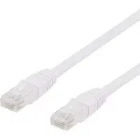 Deltaco UTP Cat6 patchkabel 0.5m, hvid
