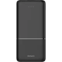 Deltaco PB-C1007 Powerbank | 2x USB-A + 1x USB-C | PD | Black - 10000 mAh