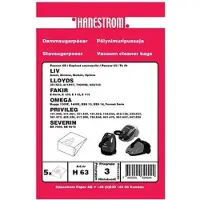 Haneström Støvsugerposer, papir, 5stk.