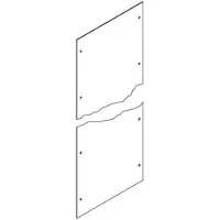 Cubic Skilleplade sprosse, 10 x 2 modul, uden tilbehør
