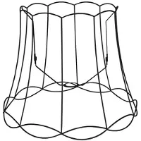 QAZQA Metal lampeskærm sort 50/40 - Granny Frame
