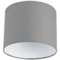 QAZQA Lampe skærm grå 18/18/14 med hvidt indre