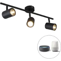 QAZQA Smarte spotlights sorte justerbare inkl. WiFi GU10 - Jeana 3