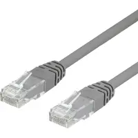 Deltaco U/UTP Cat6 patchkabel 3m, grå