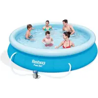 Bestway oppustelig pool Fast Set 366 cm 9-i-1 (57274)