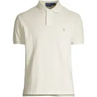 Ralph Lauren Polo Ralph Laurentil mænd. 710680784372 Den ikoniske råhvide piqué-polo (XXL), Casual, Bomuld, Korte ærmer