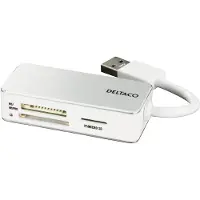 Deltaco UCR-147 - Card reader (MS PRO MS PRO Duo TransFlash SDHC microSDHC) USB 3.0