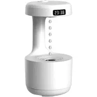 Scandinavian Collection Humidifier With Anti-gravity Effect And Clock Luftfugter