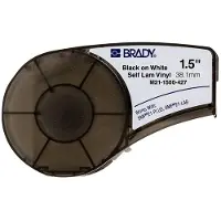 Brady B-427 - Vinyl - mat - gennemsigtig, sort på hvid - Rulle (3,81 cm x 4,27 m) 1 rulle(r) etiketter - for BMP21, BMP21-LAB, BMP21-PLUS ID PAL LABPAL