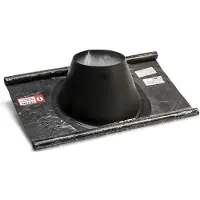 KIERULFF Metalbestos skorsten uØ 250mm inddækning 5-32° flex sort