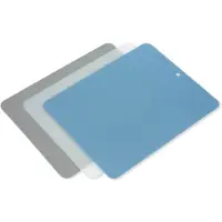 Funktion skærebræt plast 37x29 cm 3-pak Grå-blå-gennemsigtig