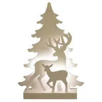 Nordic Winter Julesilhuet 3D LED lys med rensdyr motiv NORDIC WINTER (780-550)