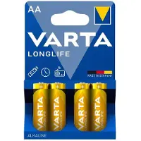 Varta Longlife batteri - AA 4 pk.