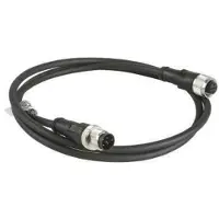 Schneider Electric XZCR1511064D5, 5 m, M12, M12, Hanstik/Hunstik, Sort, Polyurethan (PUR)