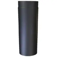 KIERULFF 150 mm Metalbestos Sorte røgrør længde 1000 mm x 2 mm