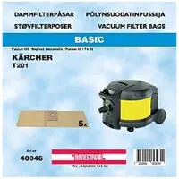 Haneström Støvsugerposer, papir, 5stk.