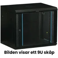 Toten 19″ Komutacinė spinta , 6U, 600 × 450, stiklinės durys, juoda / WS64066001 / 19-W6406