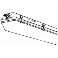 SG ARMATUREN A/S Afskærm profil POLYC f/Nyborg 1X36W