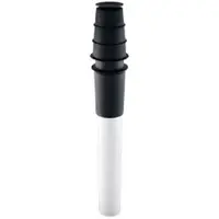 KIERULFF 80/125 Metalbestos ConneXt taggennemføring, PP/Alu - sort
