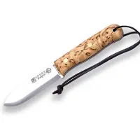 Joker Trampero Scandi kniv, Curly Birch, Firesteel