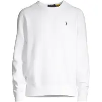 Ralph Lauren Polo Ralph Laurentil mænd. 710766772009 Hvid RL fleece sweatshirt (XS), Casual, Bomuld