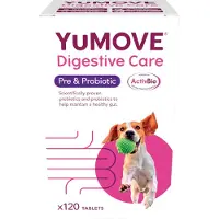 YuMOVE Digestive Care Pre- & Probiotisk hund - 120 tabletter