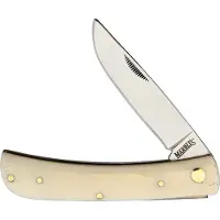 Marbles Work Knife White Smooth Bone
